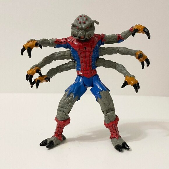 Vintage 1995 Manspider Spiderman Action Figure Marvel Toy Incomplete - Picture 1 of 16